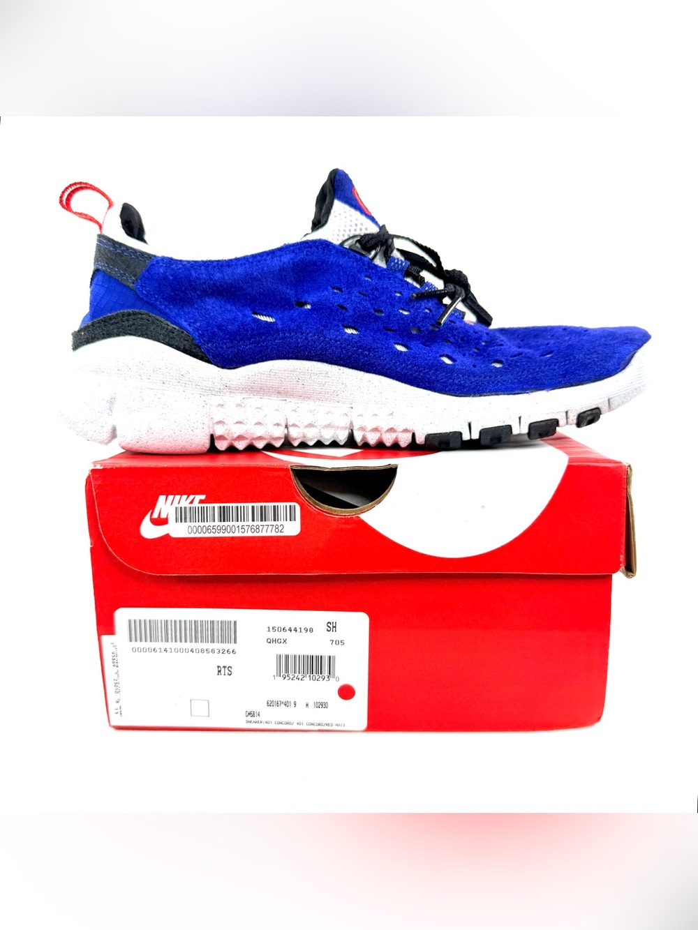 NIB Nike Free Run Trail Concord Taxi Men Size 9 Purple Sneaker Shoe CW5814 401